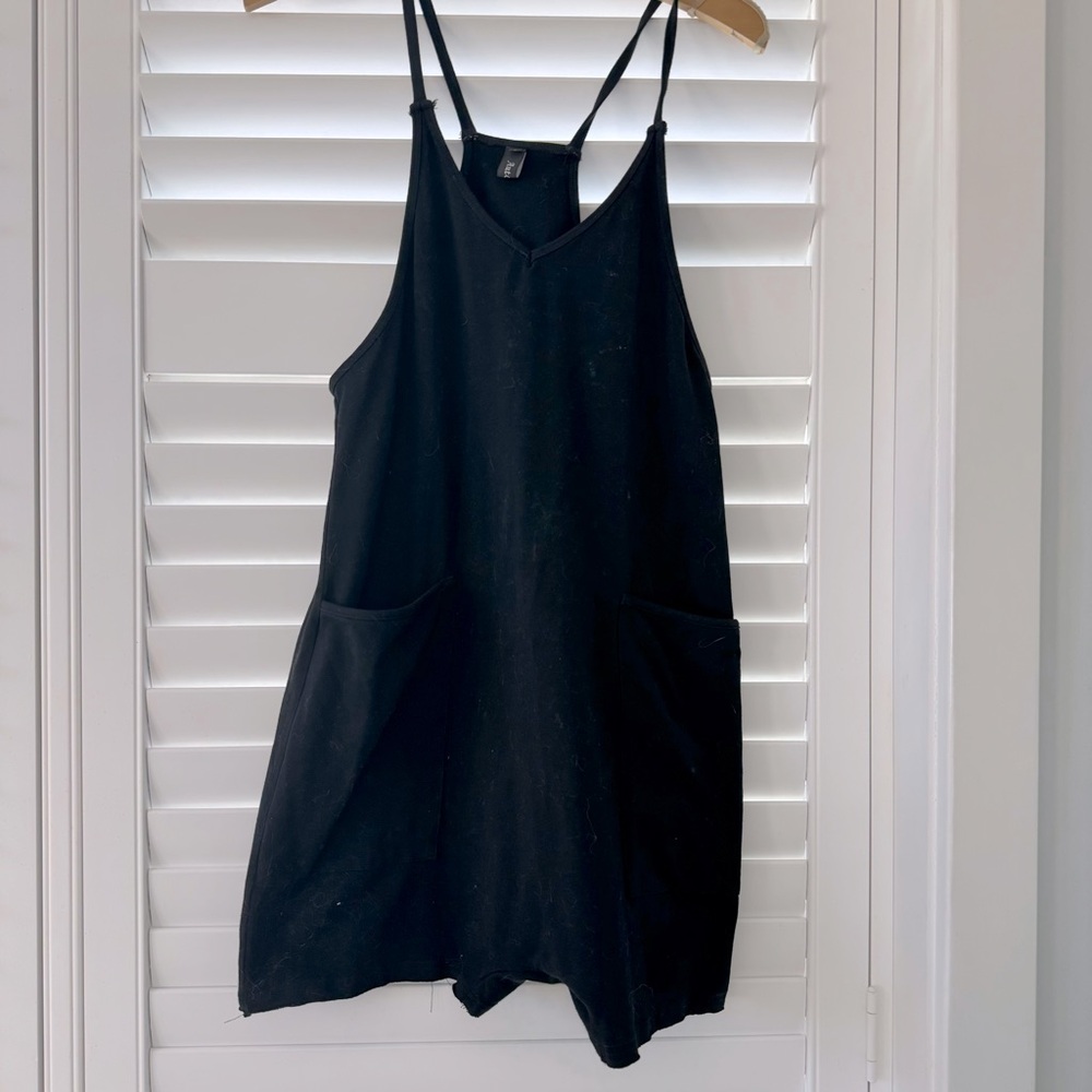 Women's Black Sleeveless Romper Jumpsuit